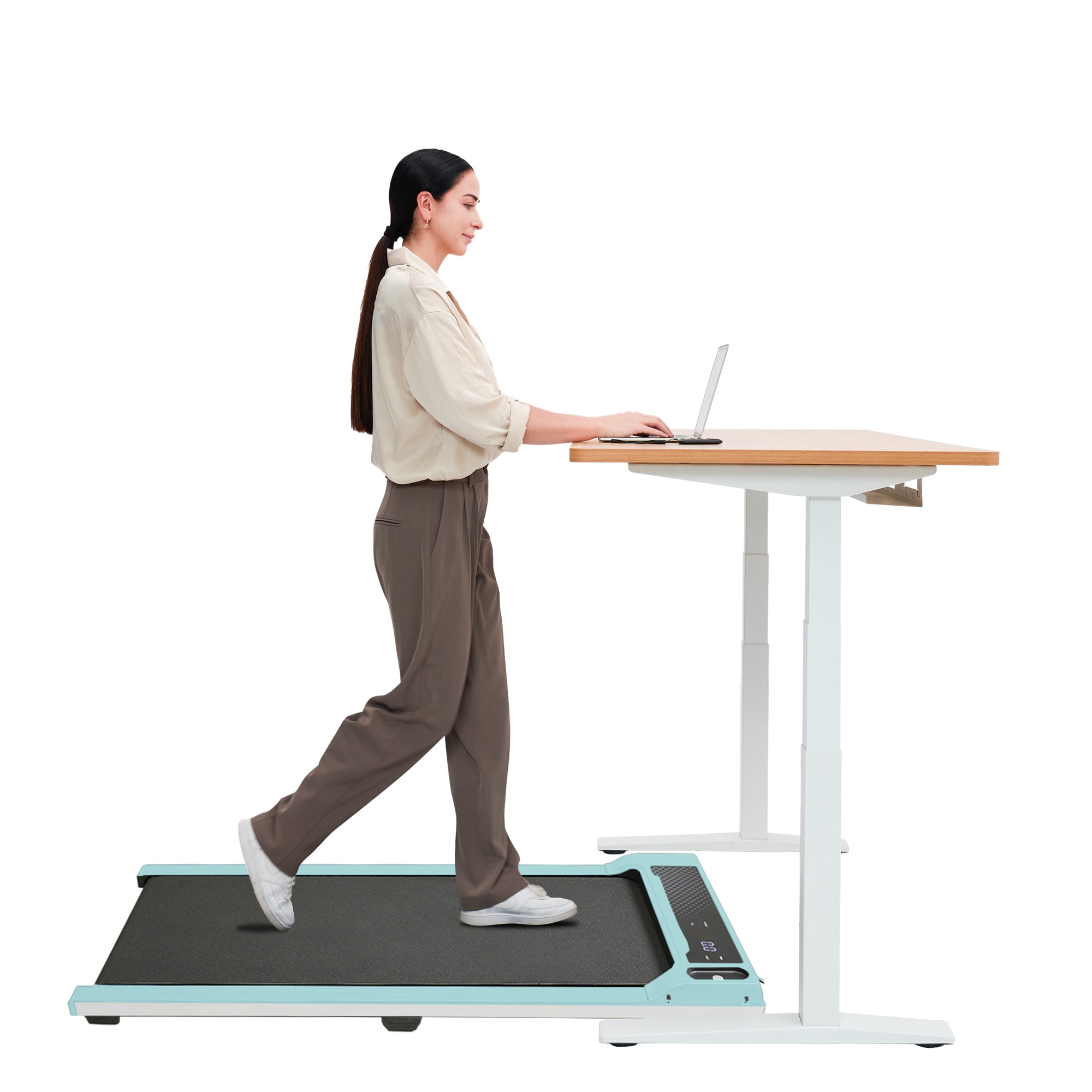 Walking Pad Under Desk Treadmill,Portable Small Treadmills For Home And Office,Super Quiet Motorized Walking Jogging Running Machine With Remote Control_voghion.com